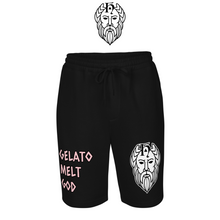 Carica l'immagine nel visualizzatore di Gallery, T.H.G. - GELATO MELT GOD - Men's fleece shorts (BLK / WHT)