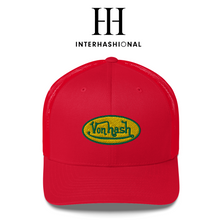 Carica l'immagine nel visualizzatore di Gallery, Interhashional - Von Hash x FIRE Melt God Trucker Cap - RED