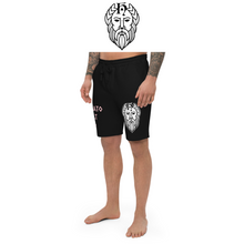 Carica l'immagine nel visualizzatore di Gallery, T.H.G. - GELATO MELT GOD - Men's fleece shorts (BLK / WHT)