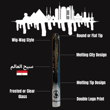 Carica l'immagine nel visualizzatore di Gallery, INTERHASHIONAL - Vangyptian X Cairo - Melting City Glass Tip - Black (6 models)