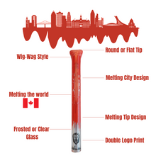 Carica l'immagine nel visualizzatore di Gallery, INTERHASHIONAL - The Hash Gods X Montreal - Melting City Glass Tip - Red (6 models)
