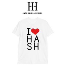 Load image into Gallery viewer, Interhashional - I <3 Hash - Short-Sleeve Unisex T-Shirt (WHT)