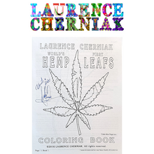 Carica l'immagine nel visualizzatore di Gallery, HEMP CULTURE - LEAF COLORING BOOK - SIGNED BY LAURENCE CHERNIAK