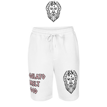 Carica l'immagine nel visualizzatore di Gallery, T.H.G. - GELATO MELT GOD - Men's fleece shorts (BLK / WHT)