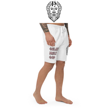 Carica l'immagine nel visualizzatore di Gallery, T.H.G. - GELATO MELT GOD - Men's fleece shorts (BLK / WHT)