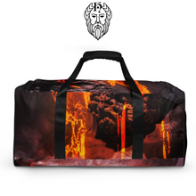 Load image into Gallery viewer, T.H.G. - FIRE MELT GOD - Full Print Full Melt Duffle bag