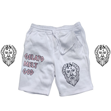 Carica l'immagine nel visualizzatore di Gallery, T.H.G. - GELATO MELT GOD - Men's fleece shorts (BLK / WHT)