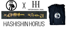 Carica l'immagine nel visualizzatore di Gallery, VANGYPTIAN - Hashishin Horus Hoodie - Black - SOLD OUT