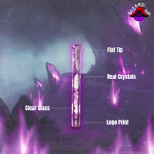 Carica l'immagine nel visualizzatore di Gallery, WIZARD TIPS - Flat Glass Tip W/ Purple Crystals