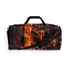Load image into Gallery viewer, T.H.G. - FIRE MELT GOD - Full Print Full Melt Duffle bag