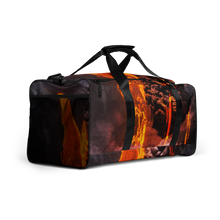 Load image into Gallery viewer, T.H.G. - FIRE MELT GOD - Full Print Full Melt Duffle bag