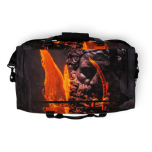 Load image into Gallery viewer, T.H.G. - FIRE MELT GOD - Full Print Full Melt Duffle bag