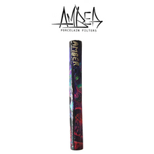 Load image into Gallery viewer, AMBER FILTERS - PORCELAIN TIP - LONG / THICK - PSYCHEDLIC