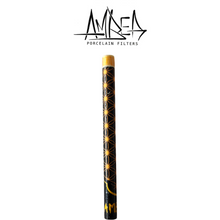 Load image into Gallery viewer, AMBER FILTERS - PORCELAIN TIP - LONG / SKINNY - FLOWER OF LIFE
