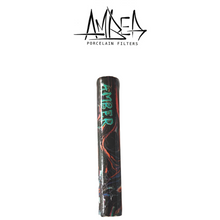 Load image into Gallery viewer, AMBER FILTERS - PORCELAIN TIP - SHORT / THICK - PSYCHEDELIC