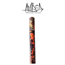 Load image into Gallery viewer, AMBER FILTERS - PORCELAIN TIP - LONG / THICK - PSYCHEDLIC