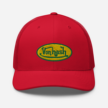 Carica l'immagine nel visualizzatore di Gallery, Interhashional - Von Hash x FIRE Melt God Trucker Cap - RED
