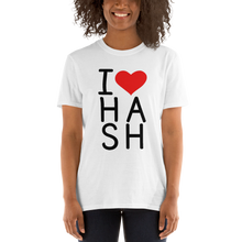 Load image into Gallery viewer, Interhashional - I <3 Hash - Short-Sleeve Unisex T-Shirt (WHT)