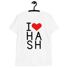 Load image into Gallery viewer, Interhashional - I <3 Hash - Short-Sleeve Unisex T-Shirt (WHT)