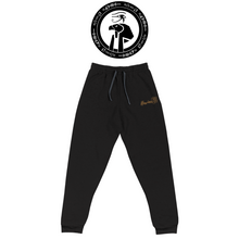 Carica l'immagine nel visualizzatore di Gallery, VANGYPTIAN - Haviar Embroidered - Unisex Joggers - BLK / GLD