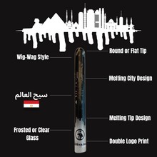 Carregar imagem no visualizador da galeria, INTERHASHIONAL - Vangyptian X Cairo - Melting City Glass Tip - Black (6 models)
