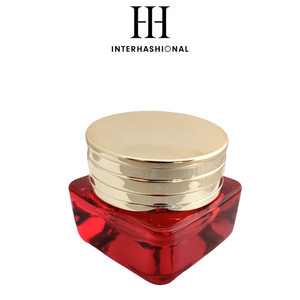 INTERHASHIONAL - Luxury Glass Container - 15G -Red