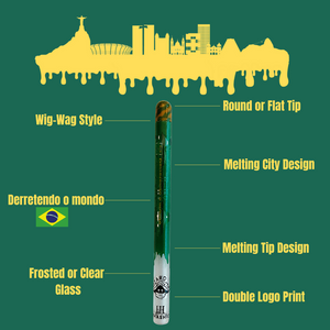 INTERHASHIONAL - Wizard Tip X Rio de Janeiro - Melting City Glass Tip - Green (4 models)