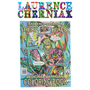 HEMP CULTURE - LEAF COLORING BOOK - SIGNED BY LAURENCE CHERNIAK