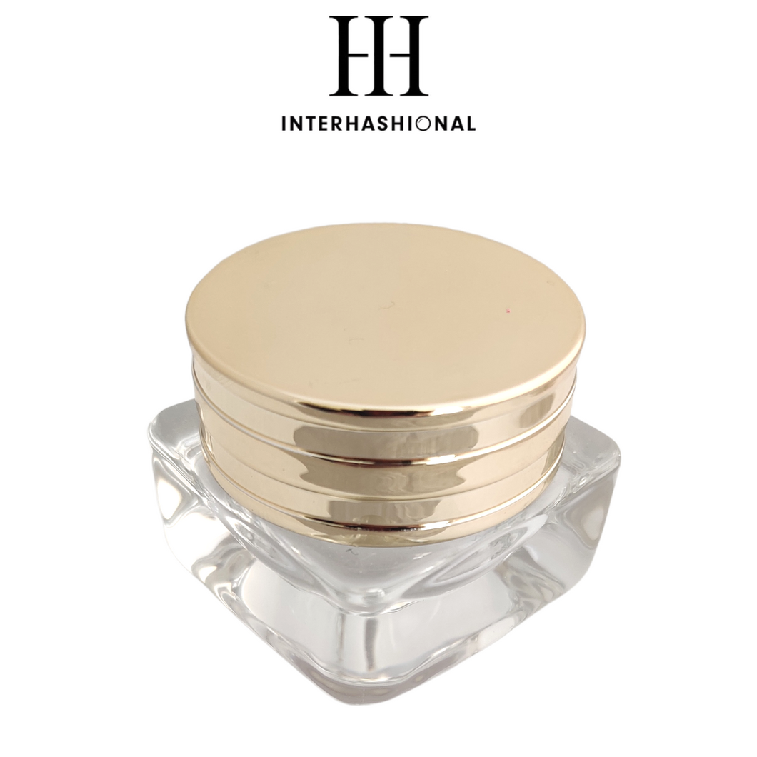 INTERHASHIONAL - Luxury Glass Container - 15G - Clear