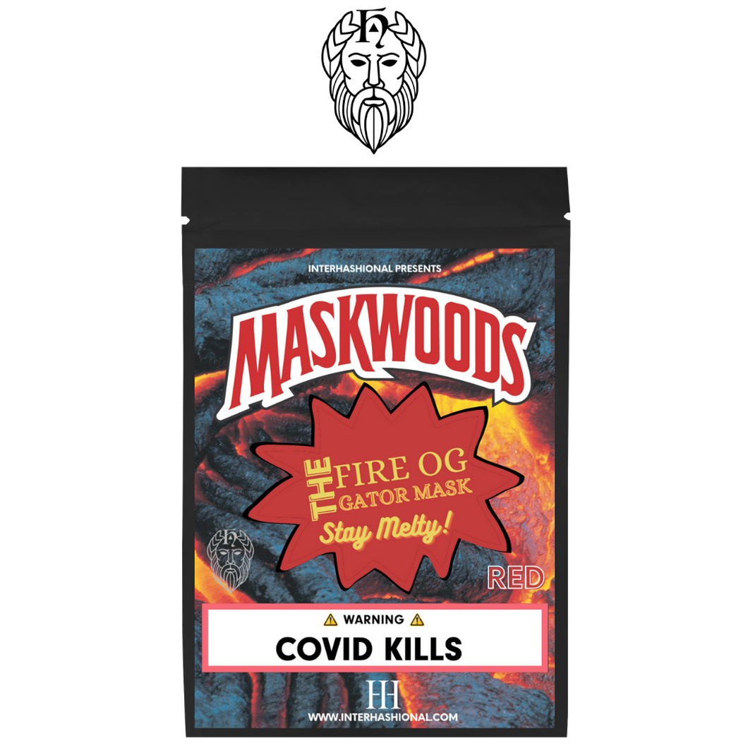 MASKWOODS - Fire Gator Sesh Mask - RED
