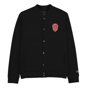 T.H.G. - FIRE MELT GOD - Embroidered Champion Bomber Jacket