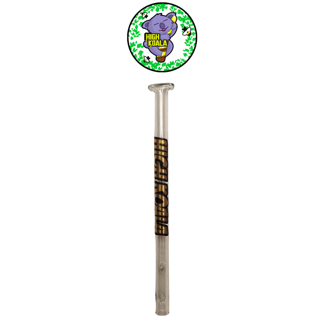 HIGH KOALA - TRADITIONAL GLASS TIP W/ GOLD DECAL - 4/5/6mm