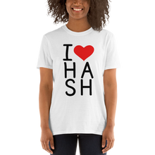 Charger l&#39;image dans la galerie, Interhashional - I &lt;3 Hash - Short-Sleeve Unisex T-Shirt (WHT)
