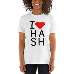 Interhashional - I <3 Hash - Short-Sleeve Unisex T-Shirt (WHT)